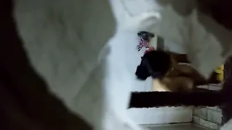 Chubby Indian Aunty Caught Bathing Naked In The Bathroom On Tape