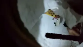 Chubby Indian Aunty Caught Bathing Naked In The Bathroom On Tape