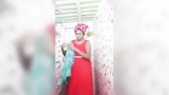 Watching Her Bathe And Dress Through The Bathroom Window