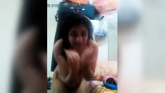 Horny Bhabhi Stripping Naked Dancing For Camera Late At Night