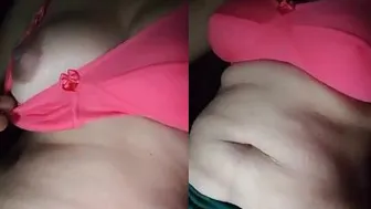 My GF Strips Naked For Me During Late Night Video