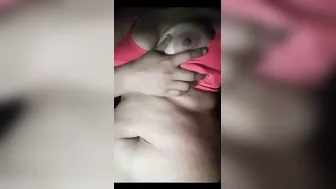My GF Strips Naked For Me During Late Night Video