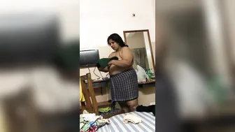 Indian Wife Riding Me Showing Off Her Massive Natural Bouncing