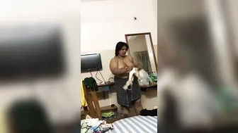 Indian Wife Riding Me Showing Off Her Massive Natural Bouncing