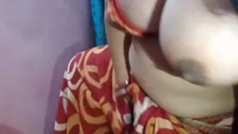 Married Desi Aunty Playing With Her Big Tits Making Me So Hard