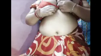 Married Desi Aunty Playing With Her Big Tits Making Me So Hard