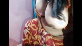 Married Desi Aunty Playing With Her Big Tits Making Me So Hard