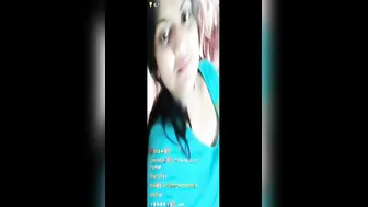 Cute Desi Babe Teasing With Her Soft Boobs During Late Night Live