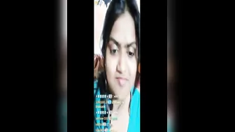 Cute Desi Babe Teasing With Her Soft Boobs During Late Night Live