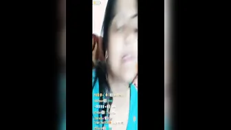 Cute Desi Babe Teasing With Her Soft Boobs During Late Night Live