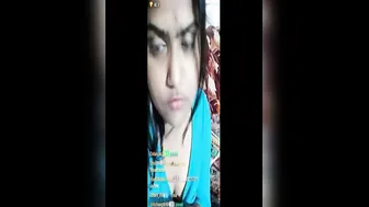Cute Desi Babe Teasing With Her Soft Boobs During Late Night Live