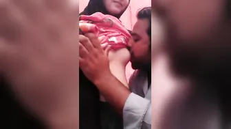 Young Couple Showing Off Their Naked Bodies Together On Camera