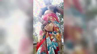 Aunty Exposing Her Big Tits And Shaved Pussy On Camera For Me