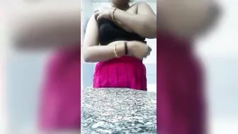 Desi Wife Doing Slow Striptease And Removing Her Saree For Me