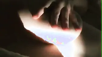 My GF Squeezing Her Big Soft Boobs On Camera For Me