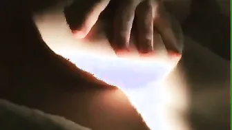 My GF Squeezing Her Big Soft Boobs On Camera For Me