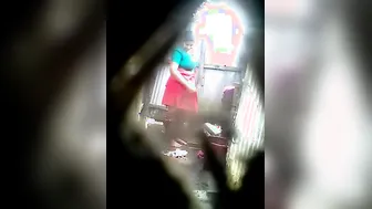 Secretly Filming Aunty Bathing Naked Washing Her Body At Home