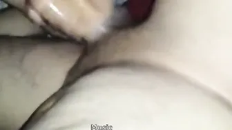 Indian Wife Giving Wild Oiled Handjob Massaging Cock And Balls