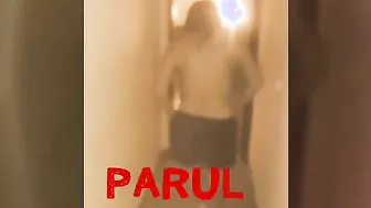 Two Slutty GFs Stripping Completely Naked In Hotel Hallway