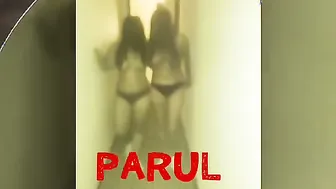 Two Slutty GFs Stripping Completely Naked In Hotel Hallway