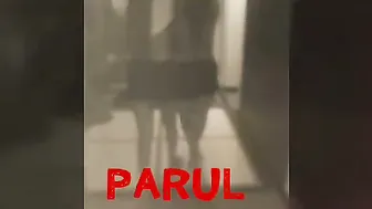 Two Slutty GFs Stripping Completely Naked In Hotel Hallway