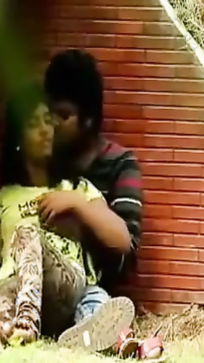 Indian Lovers Caught Making Out Passionately In Public Park At Night