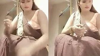 Desi Wife Changing Clothes Caught On My Phone Camera