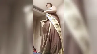 Desi Wife Changing Clothes Caught On My Phone Camera