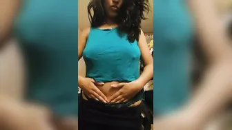 College GF Flashing Her Perfect Brown Tits Just For Me