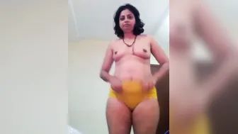 Bhabhi In Blue Bra Teasing Showing Her Tits And Wet Pussy Off