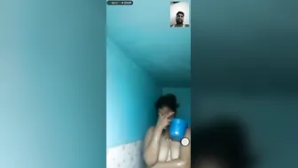 Indian GF Nisha Bathing Naked On Video Call For Lover