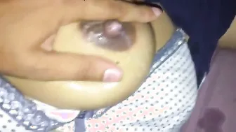Lactating Wife Squirting Milk From Her Boobs While Hubby Plays