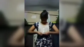 My Indian Gf Showing Me Her Tits Before I Come Over To Fuck Her