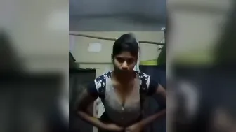 My Indian Gf Showing Me Her Tits Before I Come Over To Fuck Her