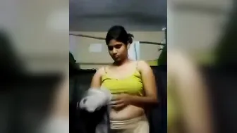 My Indian Gf Showing Me Her Tits Before I Come Over To Fuck Her