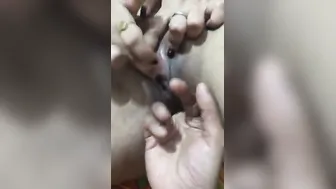 Fingering Wifes Dripping Wet Pussy While She Moans So Loudly