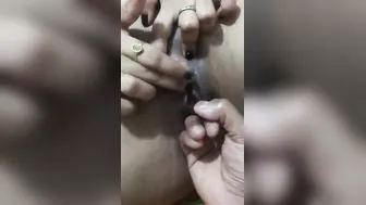 Fingering Wifes Dripping Wet Pussy While She Moans So Loudly