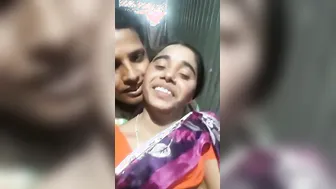 Bhabhi Getting Her Big Boobs Pressed And Kissed By Her Lover
