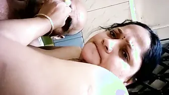 Married Wife Dancing Naked While Hubby Sucks Her Big Tits Loud