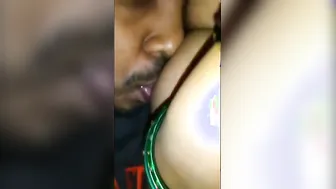 Biting And Sucking On My Wife's Dark Nipples Until She Moans