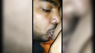 Biting And Sucking On My Wife's Dark Nipples Until She Moans