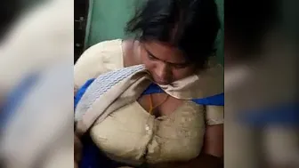 Tamil Aunty With Huge Tits Caught Right After Getting Fucked