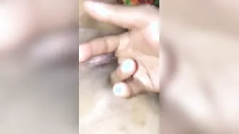 Wife Moaning Loud As He Fingers Her Smooth Shaved Wet Pussy