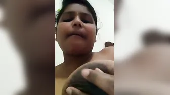 Horny Married Wife Squeezing And Groping Her Big Soft Tits