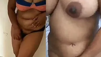 Desi Aunty Bathing Naked While Neighbor Secretly Records Her