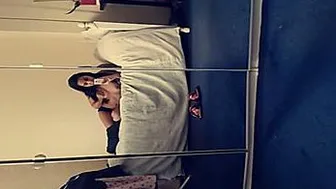 Horny Nri Babe Fingering Herself While Recording In Mirror View