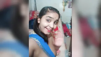 Indian GF Pulling Out Her Tits And Showing Them Off For Me