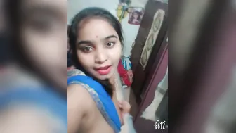 Indian GF Pulling Out Her Tits And Showing Them Off For Me