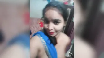 Indian GF Pulling Out Her Tits And Showing Them Off For Me