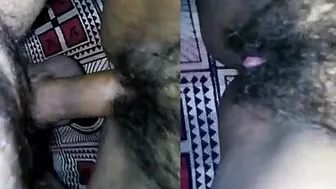 Fucking My Hairy Wife Pussy Hard Till She Screams And Cums